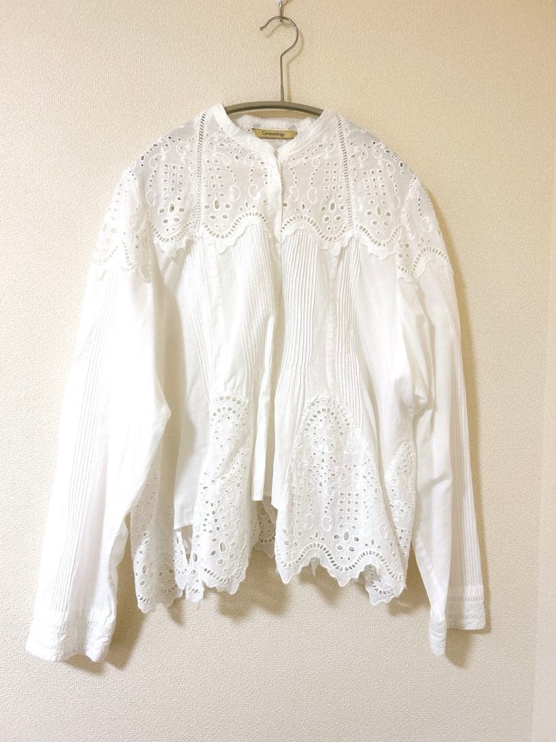 カレンソロジー シャツ ブラウス コットンカットワークブラウス