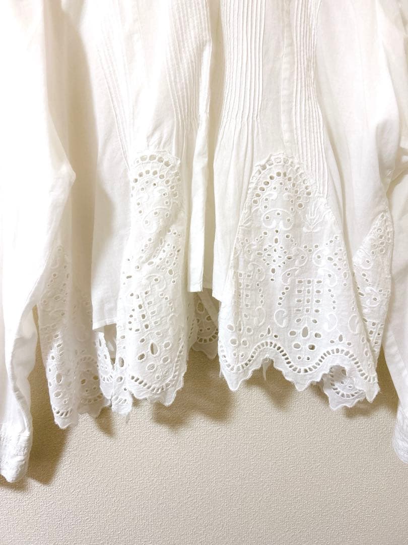 カレンソロジー シャツ ブラウス コットンカットワークブラウス