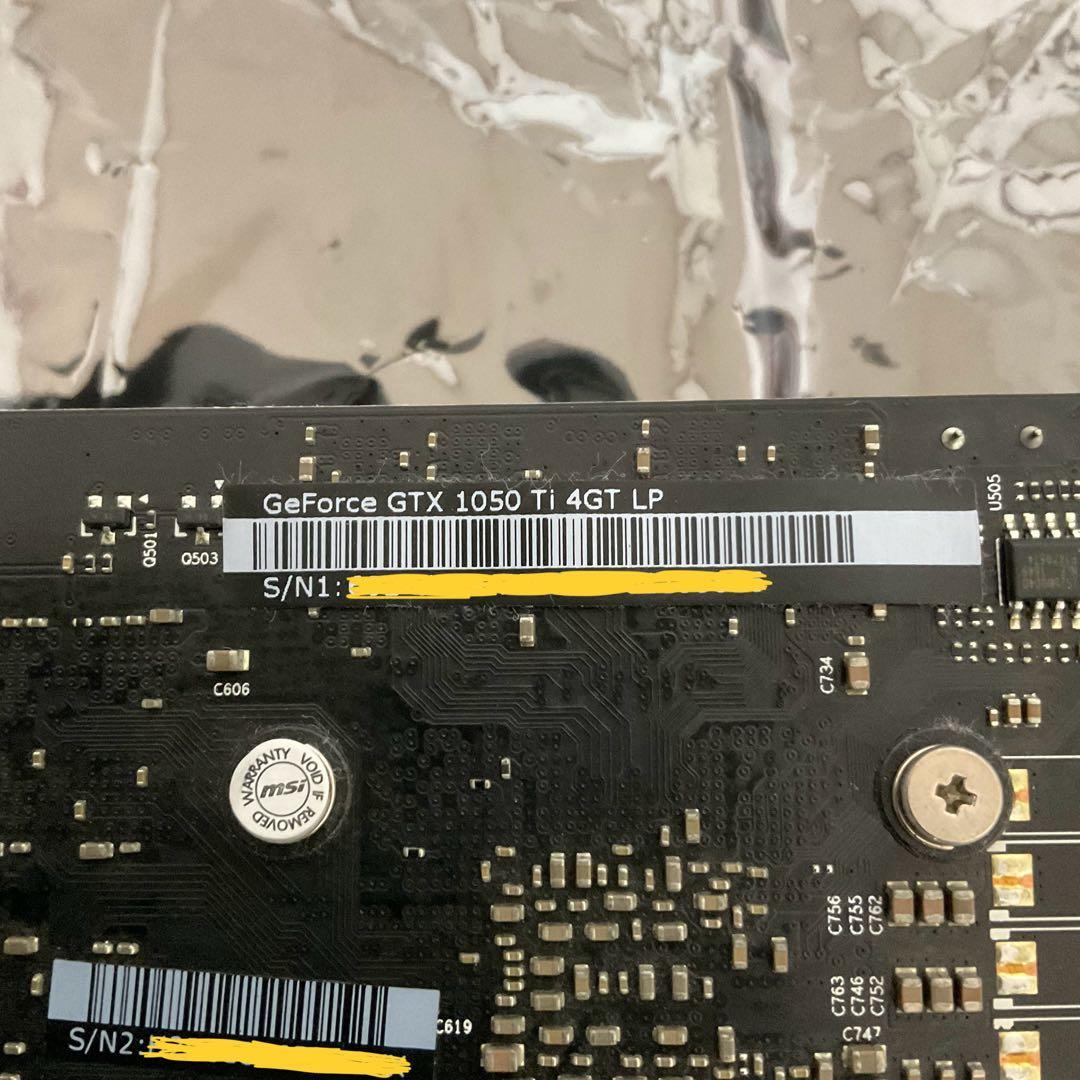 グラフィックボード・グラボ・ビデオカード msi GeForce GTX 1050 Ti 4GT LP