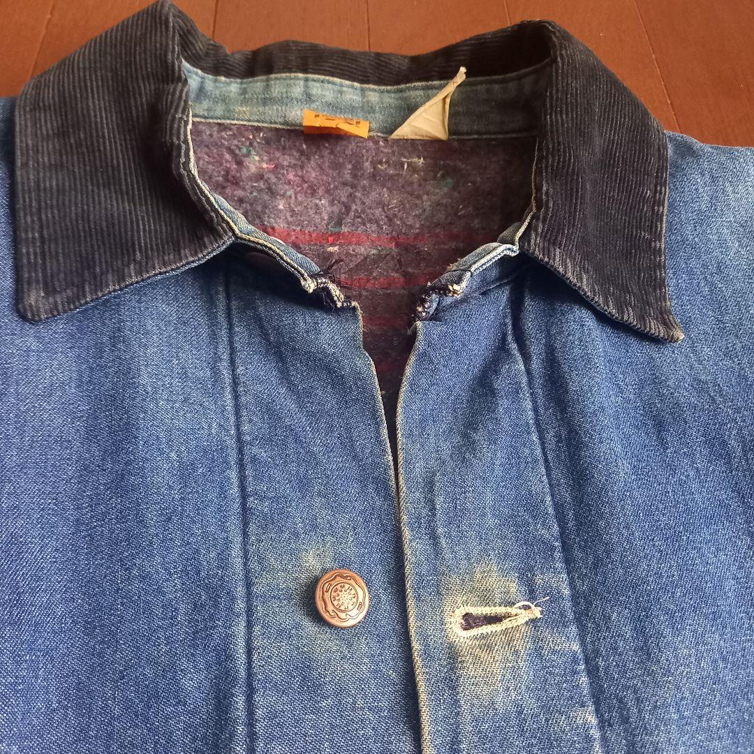 USA製 80s BIGBEN デニム カバーオール 裏ブランケット 42