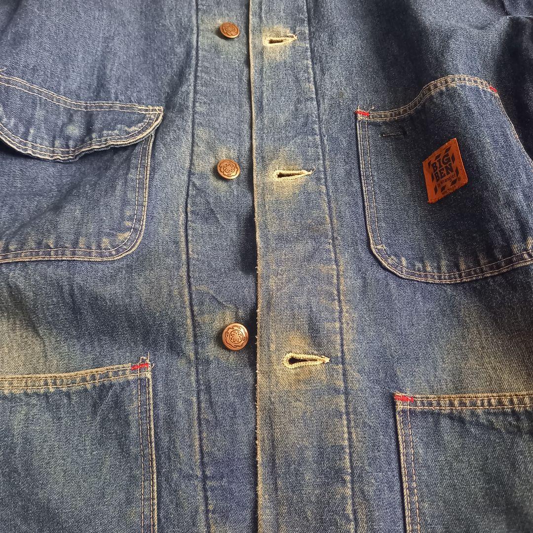 USA製 80s BIGBEN デニム カバーオール 裏ブランケット 42