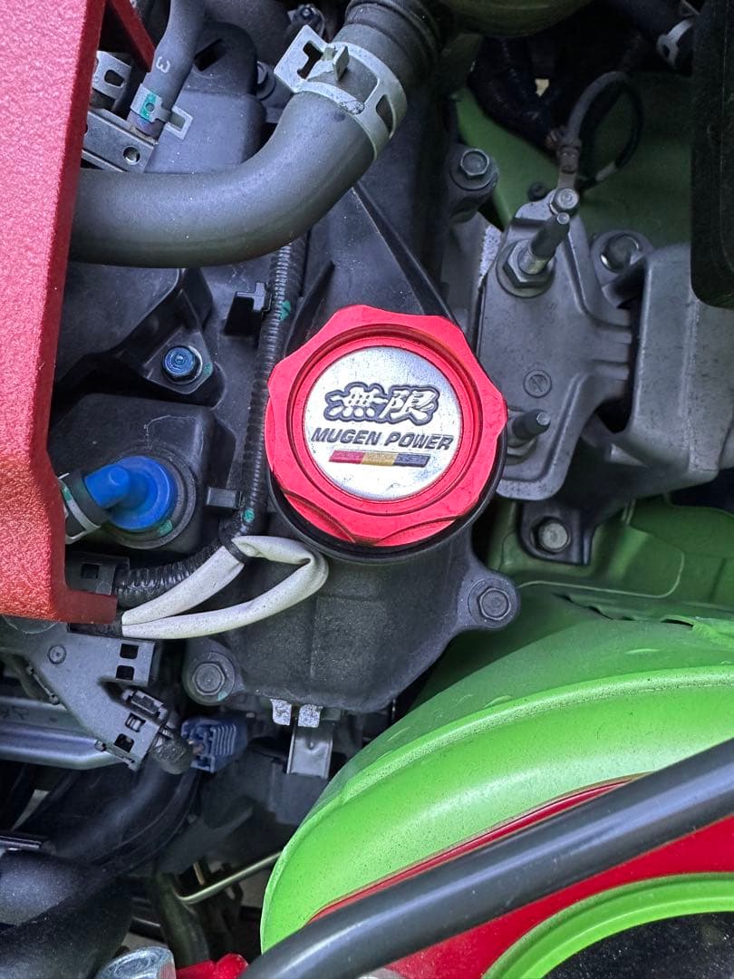 赤結晶塗装 S660JW5 エンジンカバー &オイル、ラジエーターキャップ