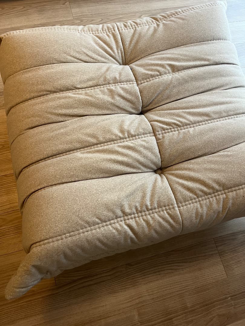 リーンロゼ　トーゴ パフ DENDEN ベージュ【正規品 】