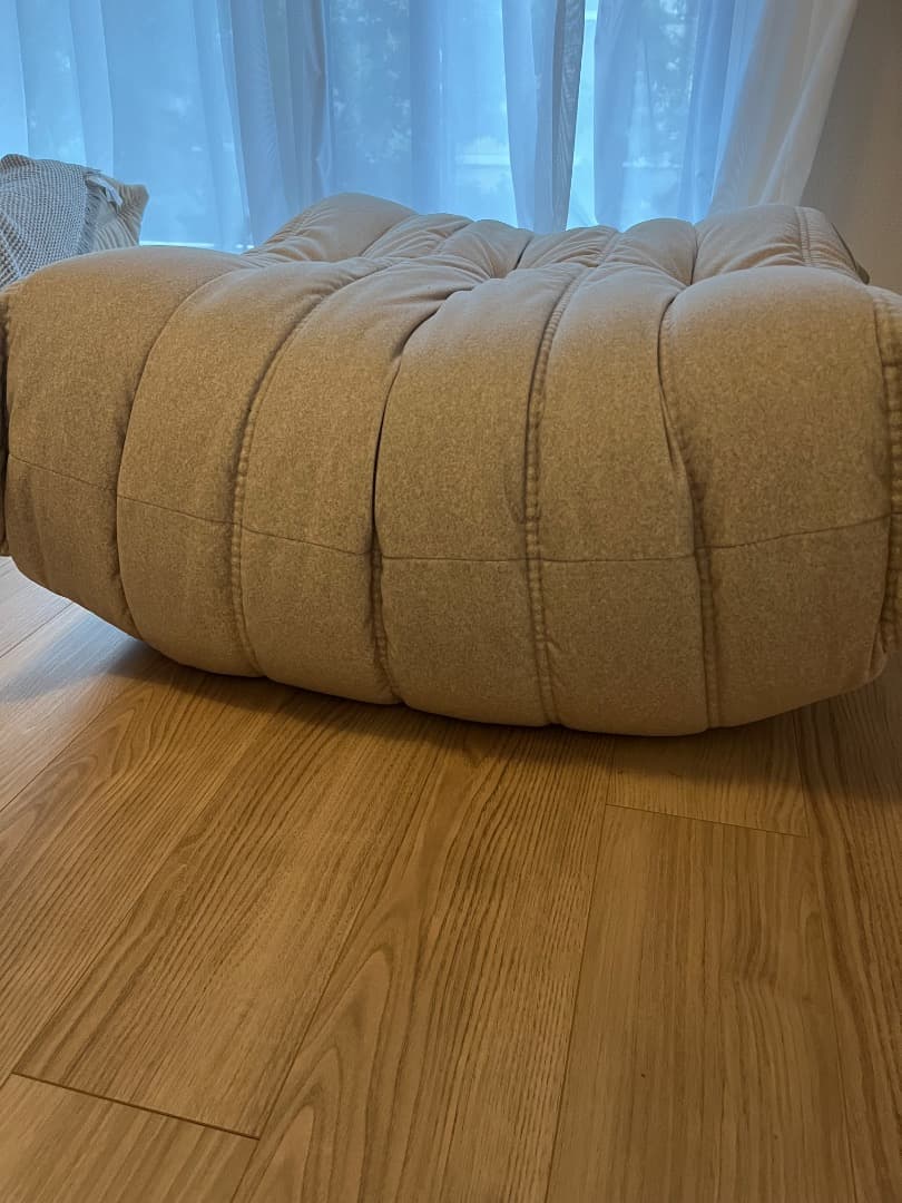 リーンロゼ　トーゴ パフ DENDEN ベージュ【正規品 】