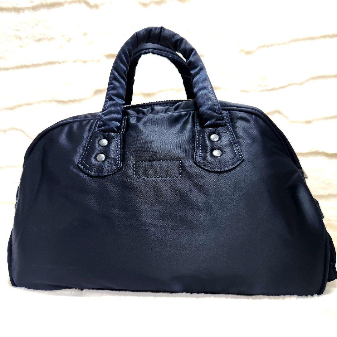 【極美品✨】PORTER タンカー ミニボストンバッグ 希少ドラム型 ネイビー