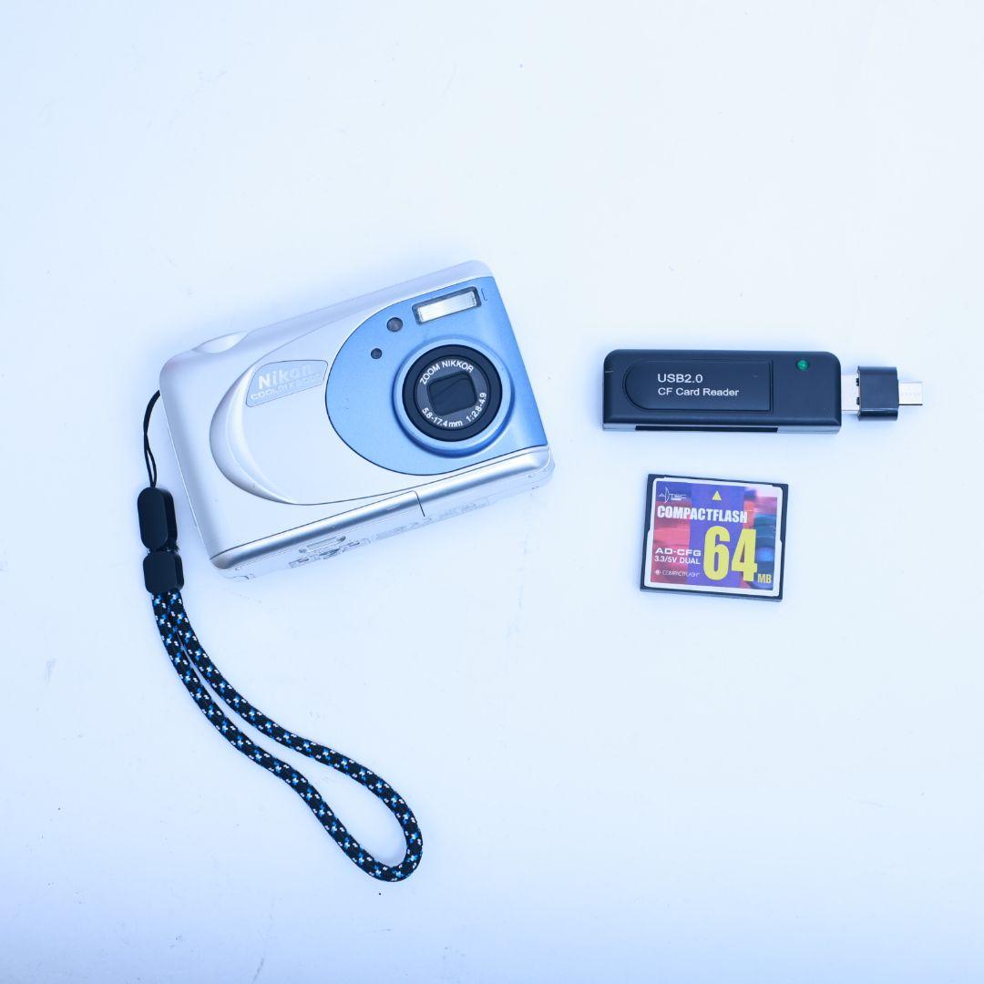 スマホ転送可 Nikon デジタルカメラ CFカード他 コンデジ　コンパクト