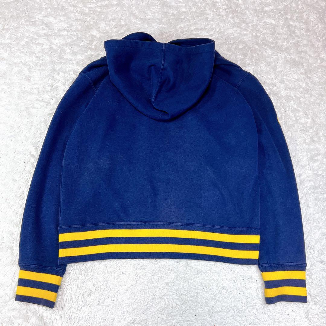 ポロバイラルフローレン ジップアップパーカー ビッグポニー刺繍 ネイビー