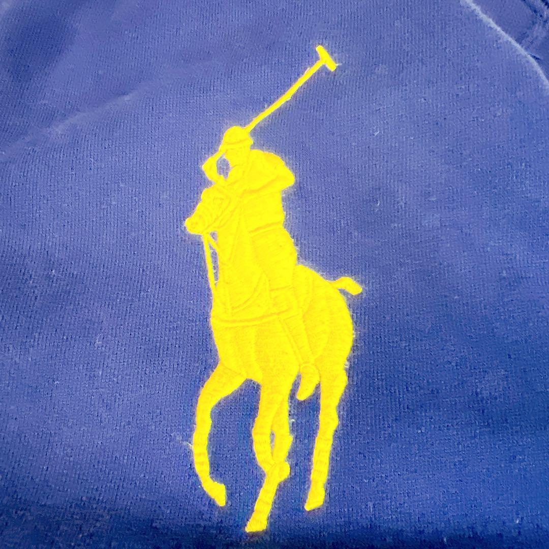 ポロバイラルフローレン ジップアップパーカー ビッグポニー刺繍 ネイビー