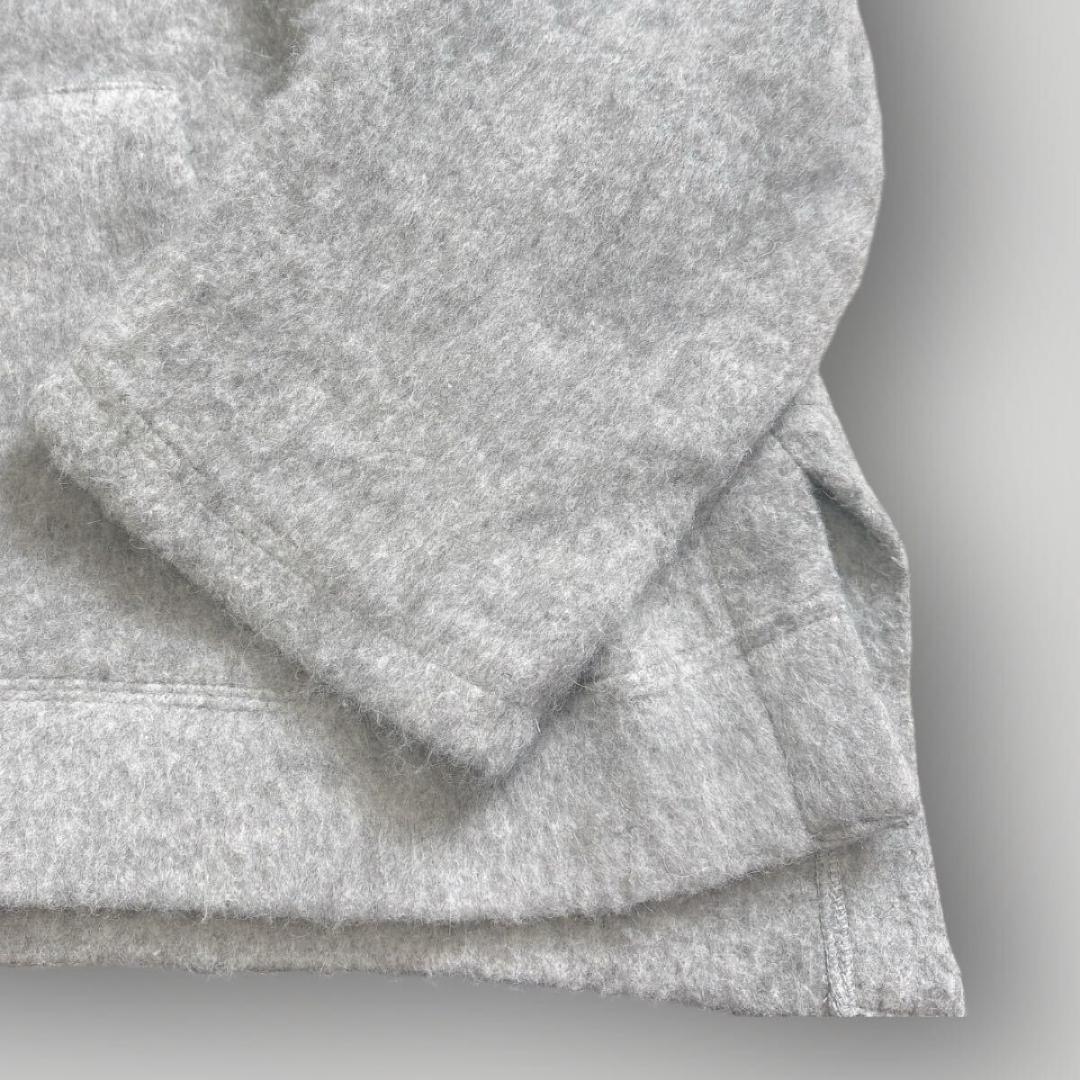 ネストローブ ウール裏毛起毛パーカー27500円 フリー ライトグレー