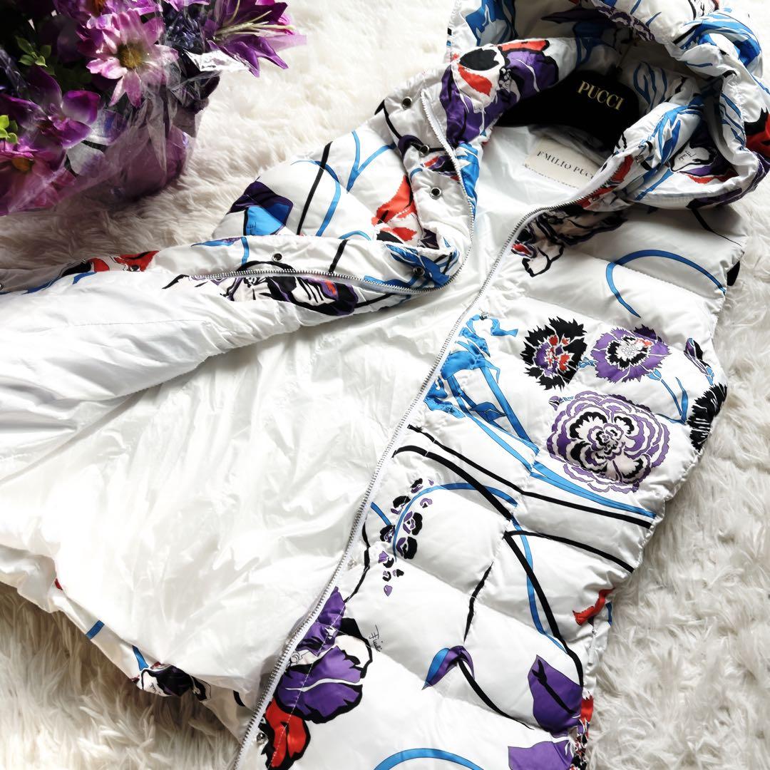 美品　EMILIO PUCCI エミリオプッチ　花柄　フローラ　ダウン　ベスト