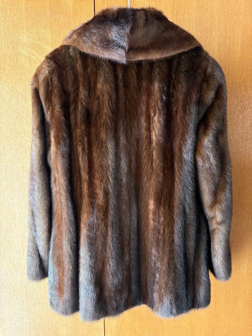 高級 ミンク リアルファーコート 13号 本毛皮