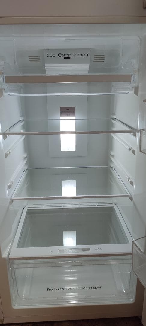 冷蔵庫・上部冷凍庫 225ＬLED照明 ガラス棚付き