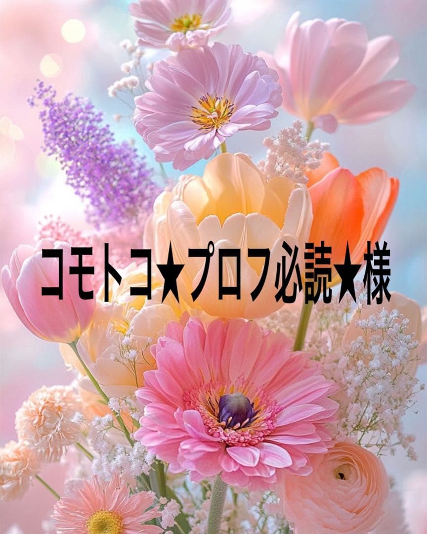 コモトコ★プロフ必読★出品になります。