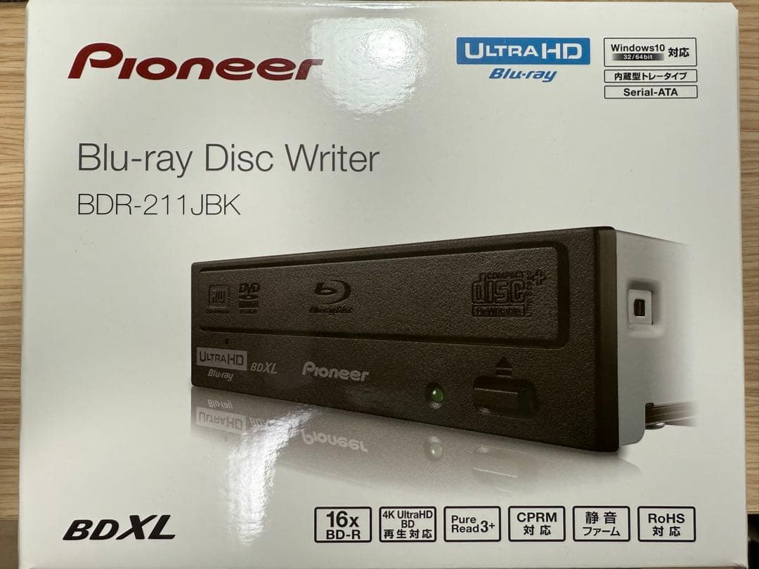 内蔵型光学ドライブ Pioneer BDR-211JBK