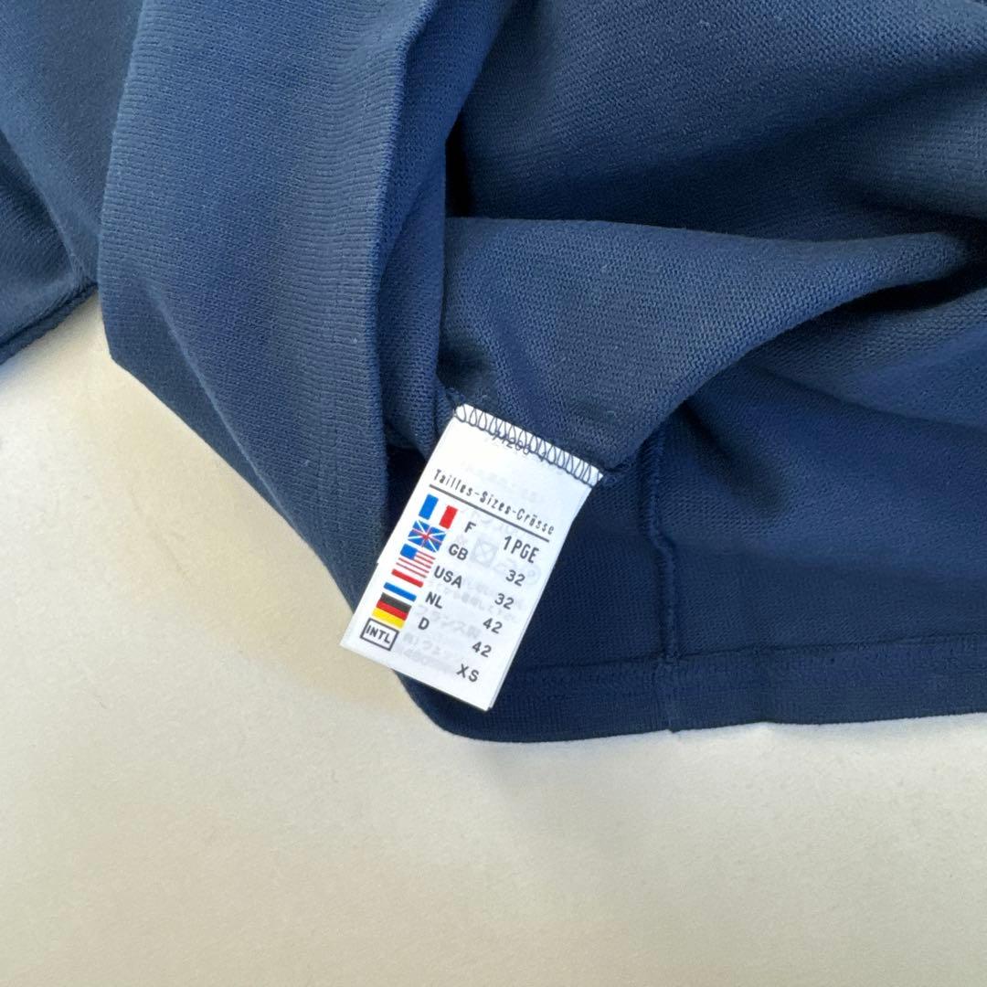 SAINT JAMES ネイビー 長袖バスクシャツ　肘パッチ　T1サイズ