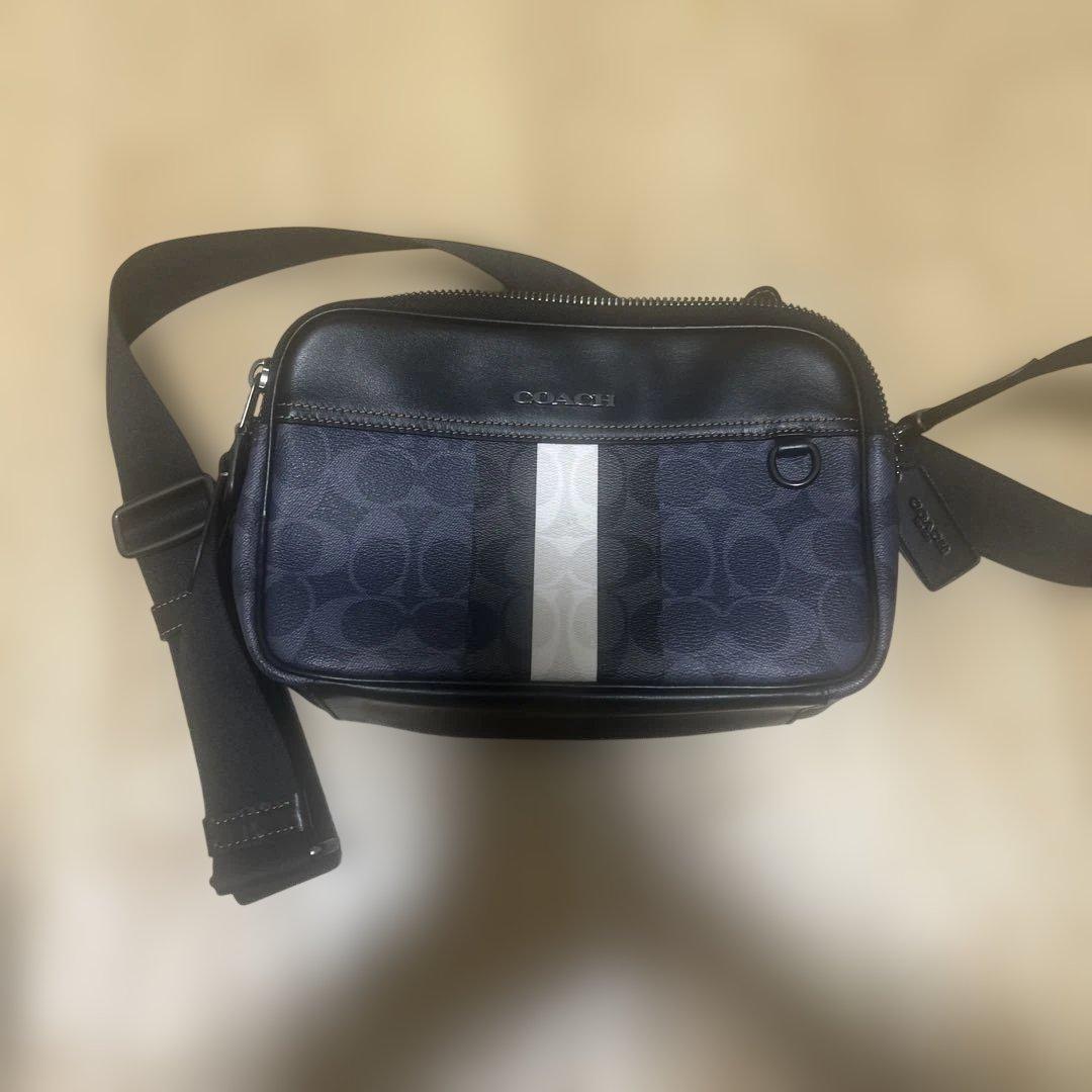 コーチ ネイビー/ブラック ショルダーバッグ