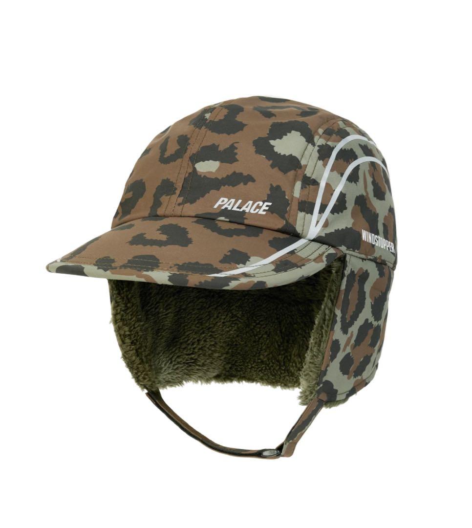 PALACE レオパード柄 耳あて付きキャップ