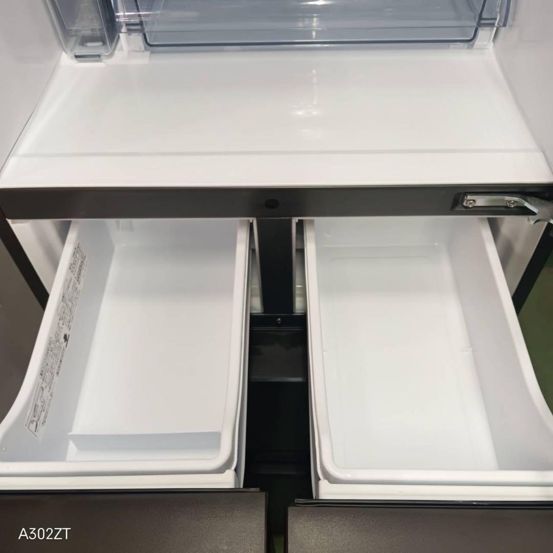 448 AQUA 大型冷蔵庫　400L強　自動製氷　右開き　木目調　おしゃれ