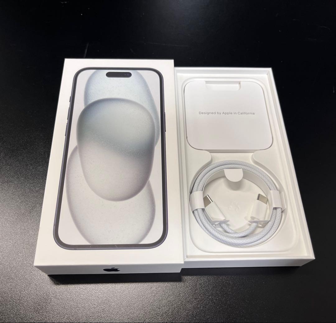 【美品】iPhone15 128GB SIM無 87% 箱付 初期化5000円引