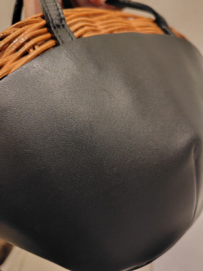 パーゴ　美品★BAGMATI バグマティ レザーコンビ かごバッグ　現行品