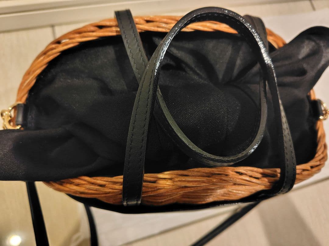 パーゴ　美品★BAGMATI バグマティ レザーコンビ かごバッグ　現行品