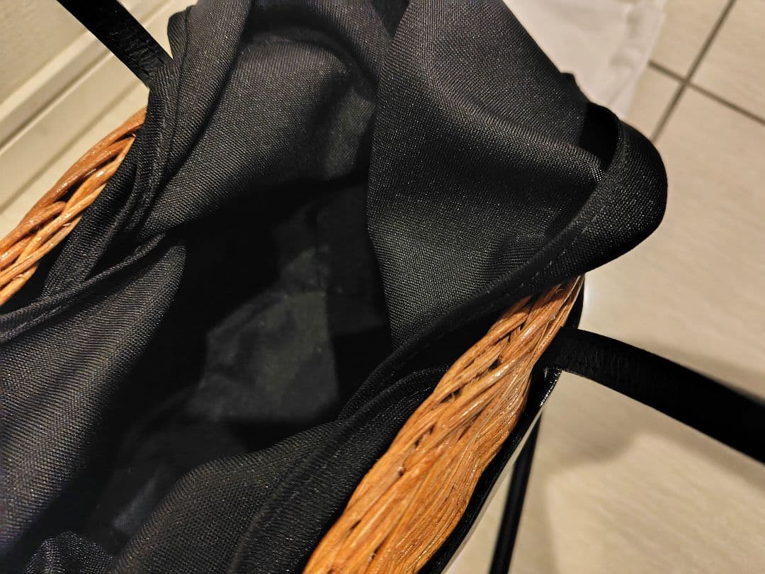 パーゴ　美品★BAGMATI バグマティ レザーコンビ かごバッグ　現行品