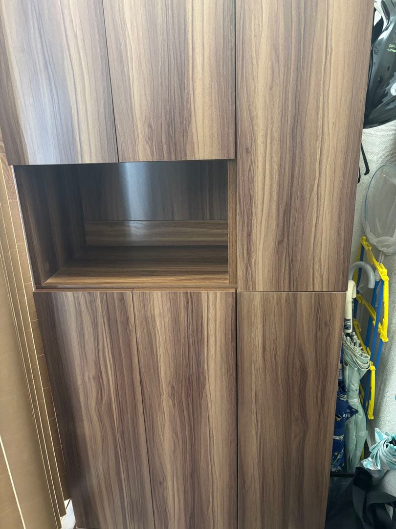 木目調の靴箱・シューズラック