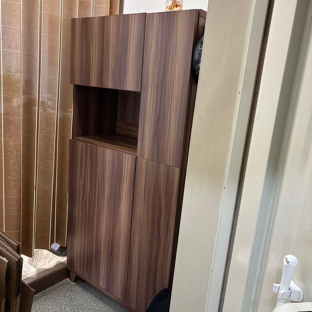 木目調の靴箱・シューズラック