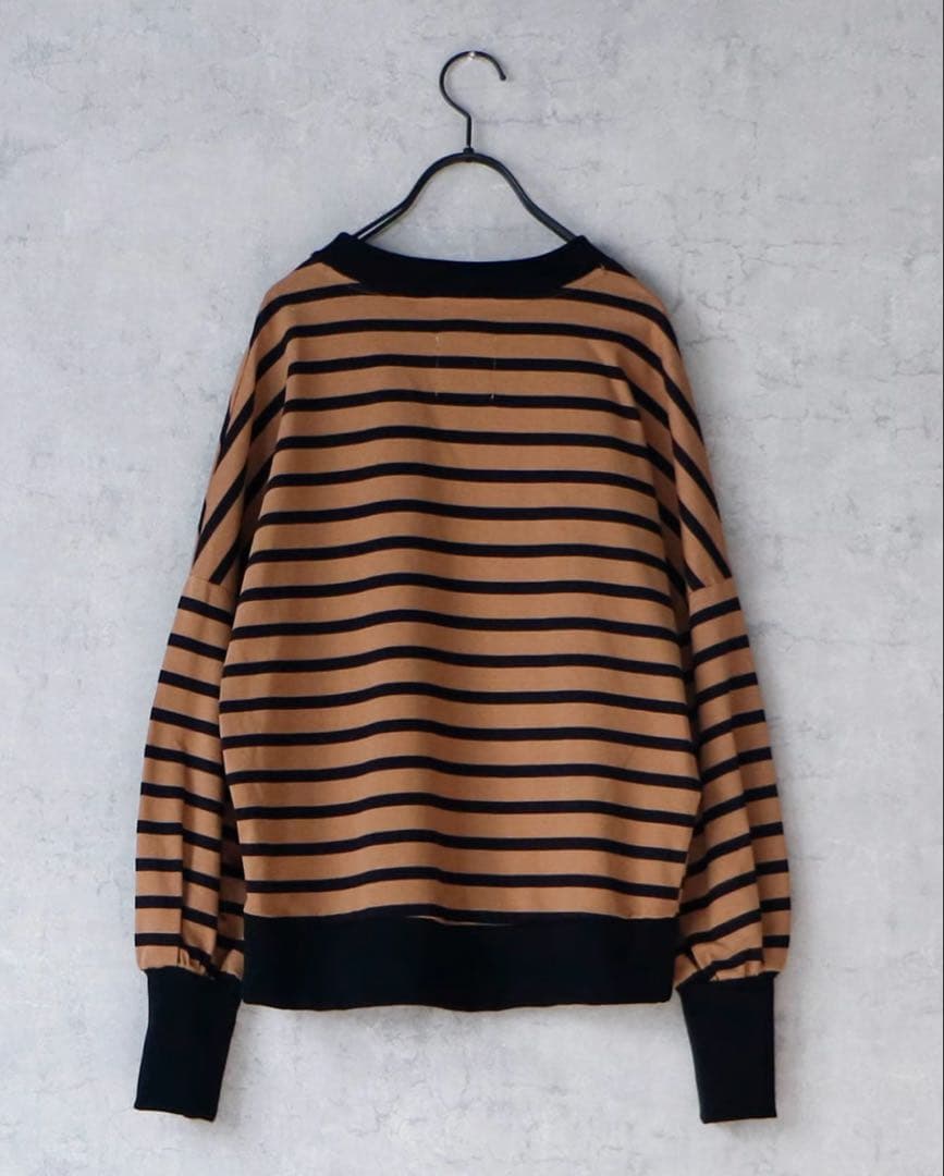 MAGALI (マガリ) ハイゲージコットンバスクボーダーカットソー