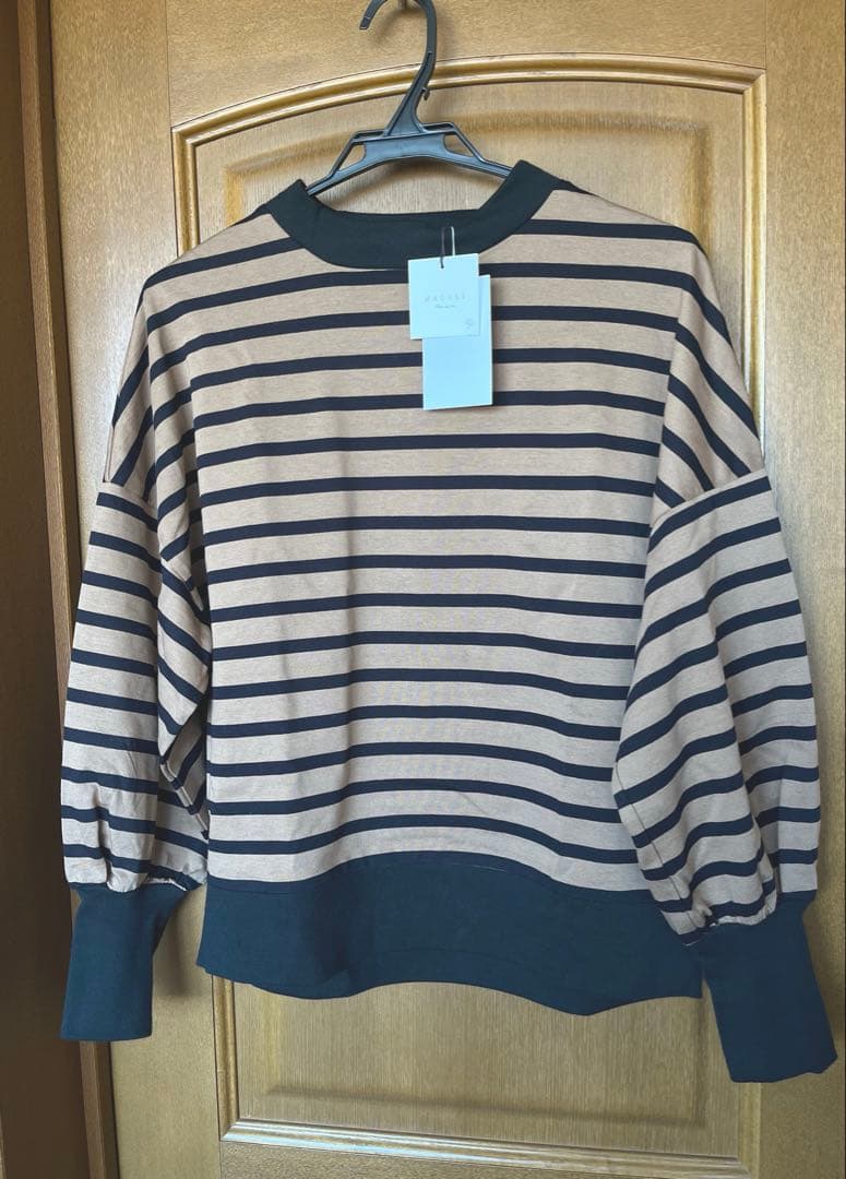 MAGALI (マガリ) ハイゲージコットンバスクボーダーカットソー