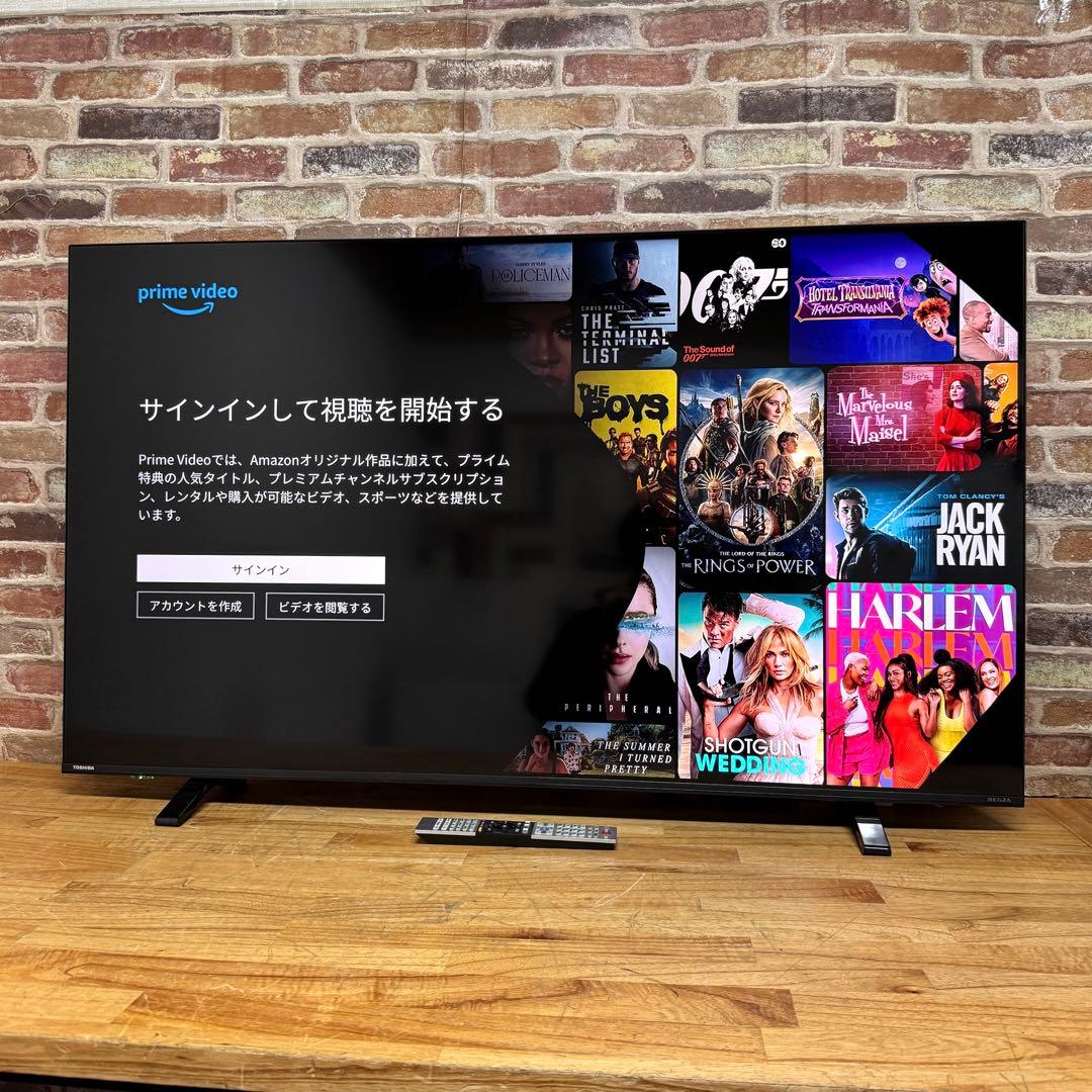 東芝 55V型 4K液晶テレビ 55C350X REGZA ネット動画アプリ対応