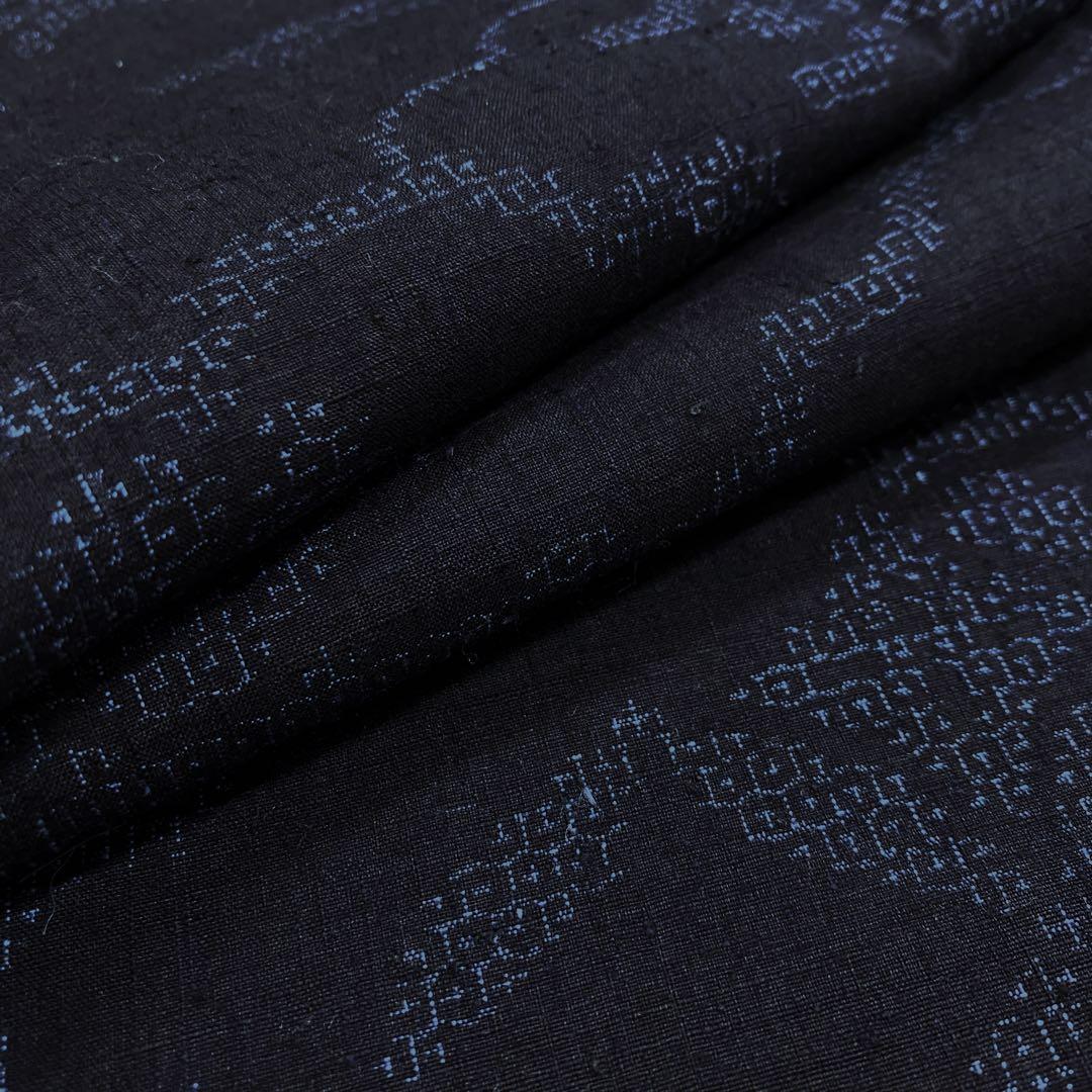 キリコまるK0128美品 逸品 重要無形文化財 100山亀甲 正絹 結城紬