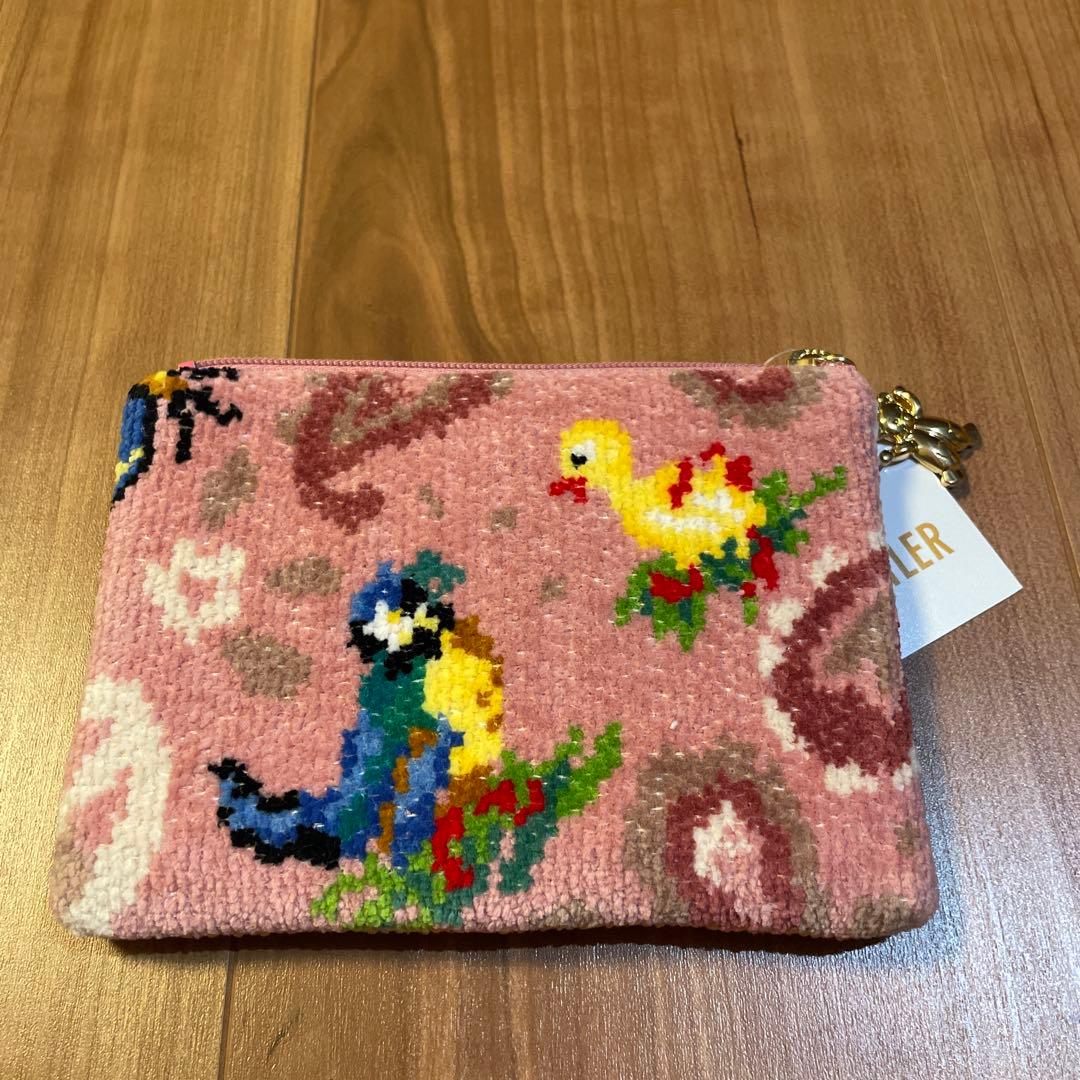 フェイラー×近沢レース　ハンカチ・ティッシュポーチセット　ハイジ　ピンク