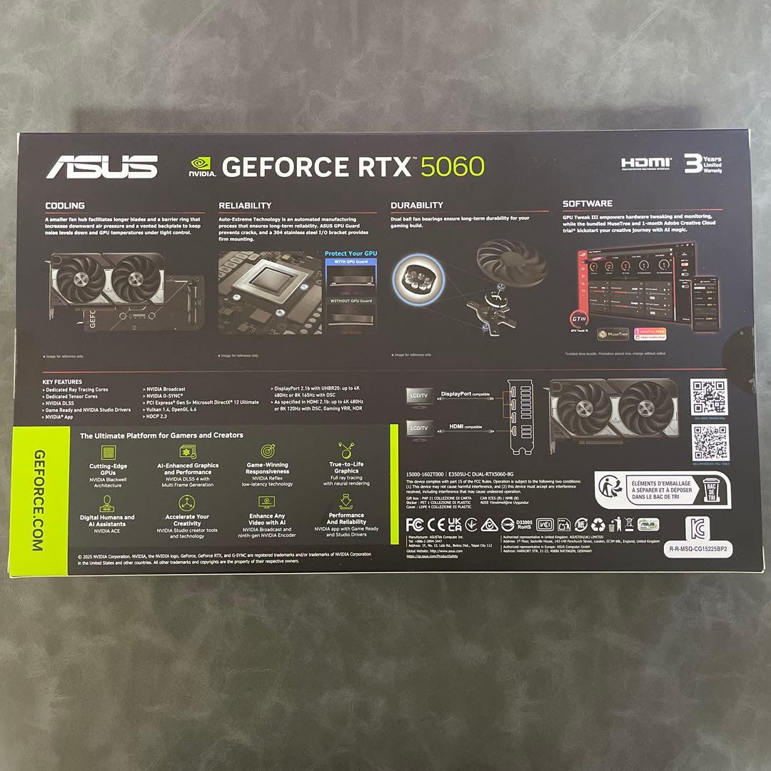 新品未開封 ASUS DUAL GeForce RTX 5060 8GB