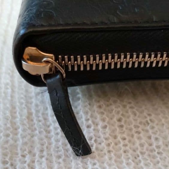 GUCCIシマ ブラックレザー長財布