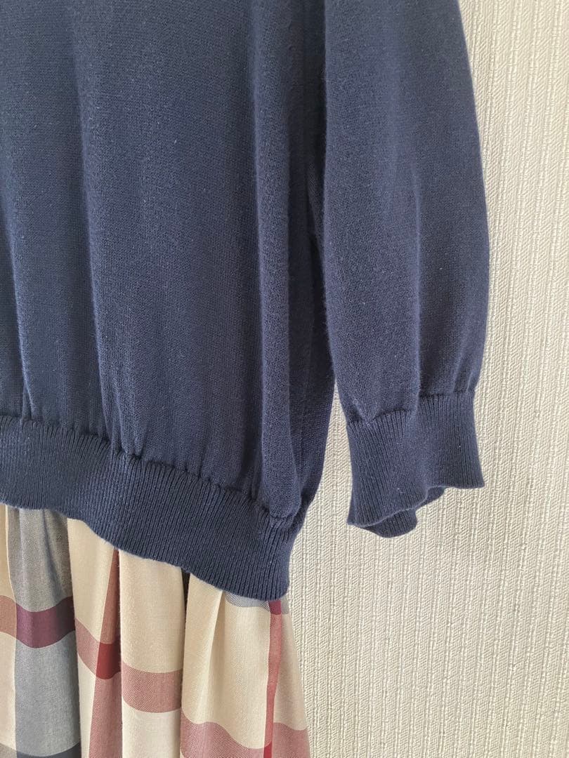 ブルーレーベルクレストブリッジ　バックレースアップワンピース　36