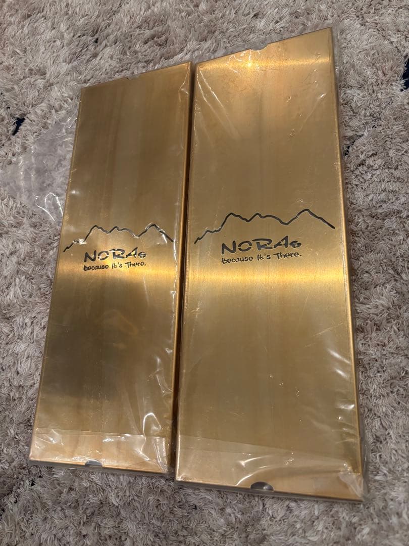 希少　新品未使用　NORAs 真鍮　 ノラズフレームハーフ天板　2枚セット