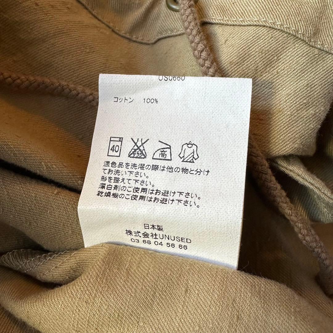 UNUSED ミリタリー アノラック レースアップ