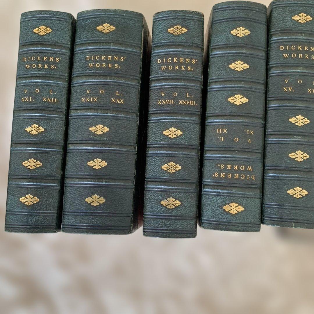 DICKENS' 全１５冊セッ革装丁 チャップマンアンドホール1880年出版