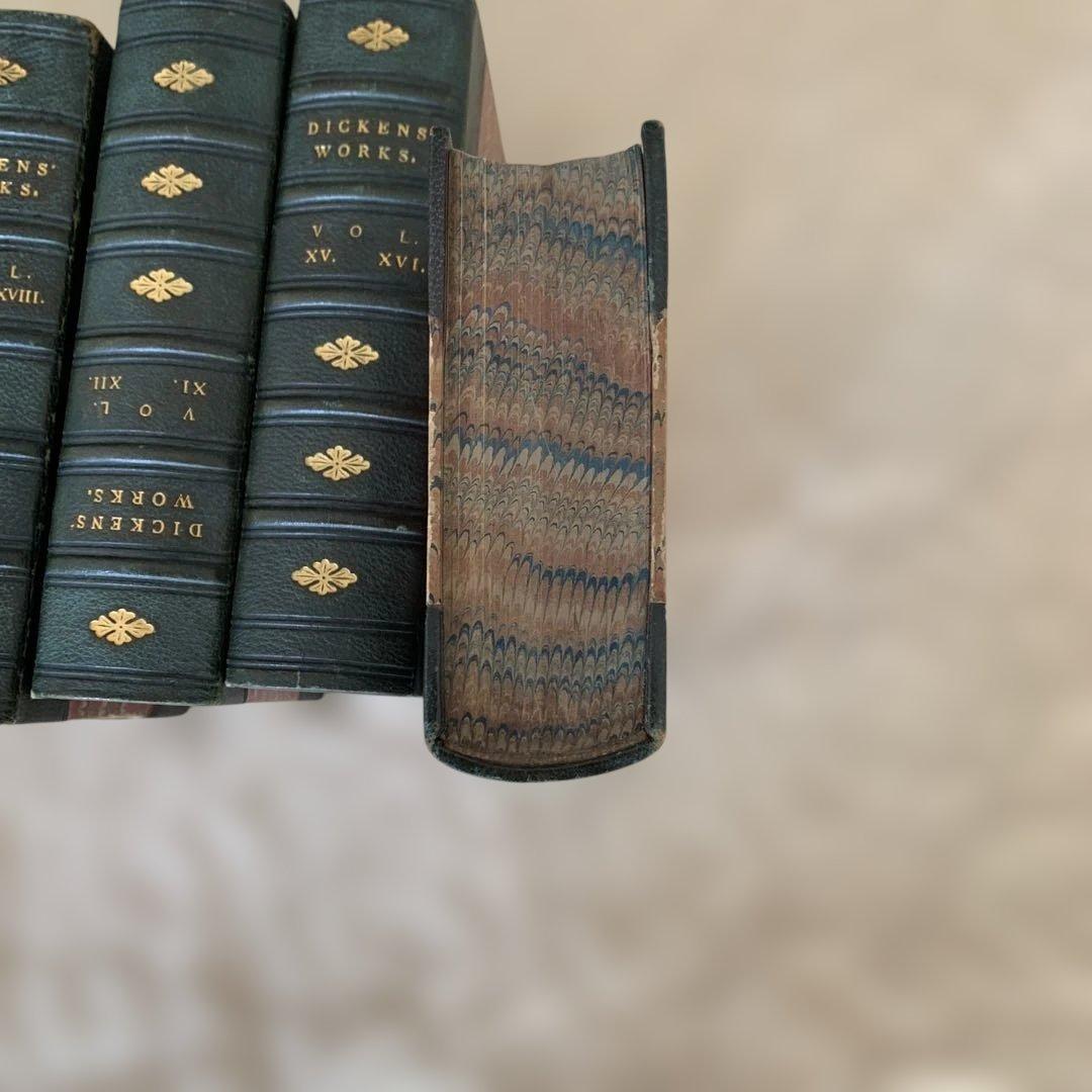 DICKENS' 全１５冊セッ革装丁 チャップマンアンドホール1880年出版