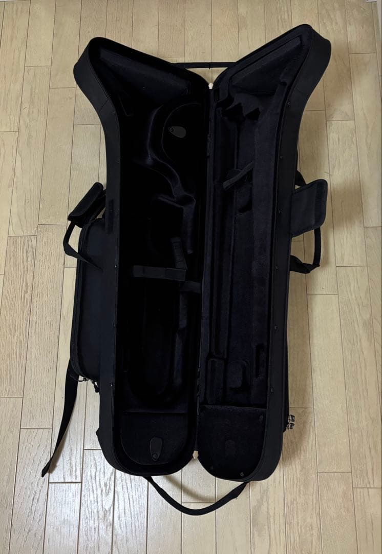 トロンボーン軽量セミハードケース プロテック　背負える　ブラック