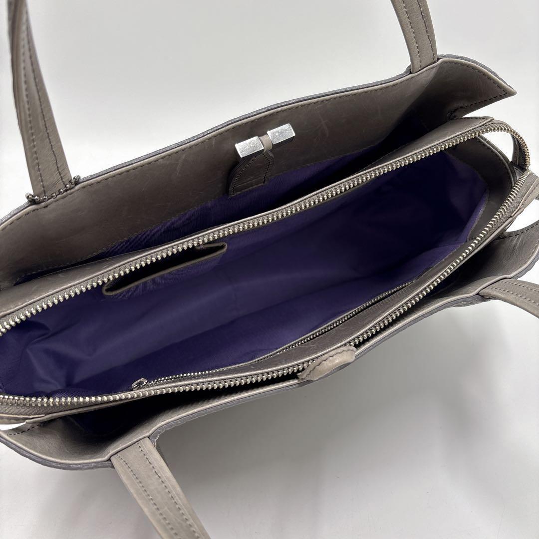 希少色 美品 JRA　ハンドバッグ クロコダイル 本革 レザーセンター取り 鰐