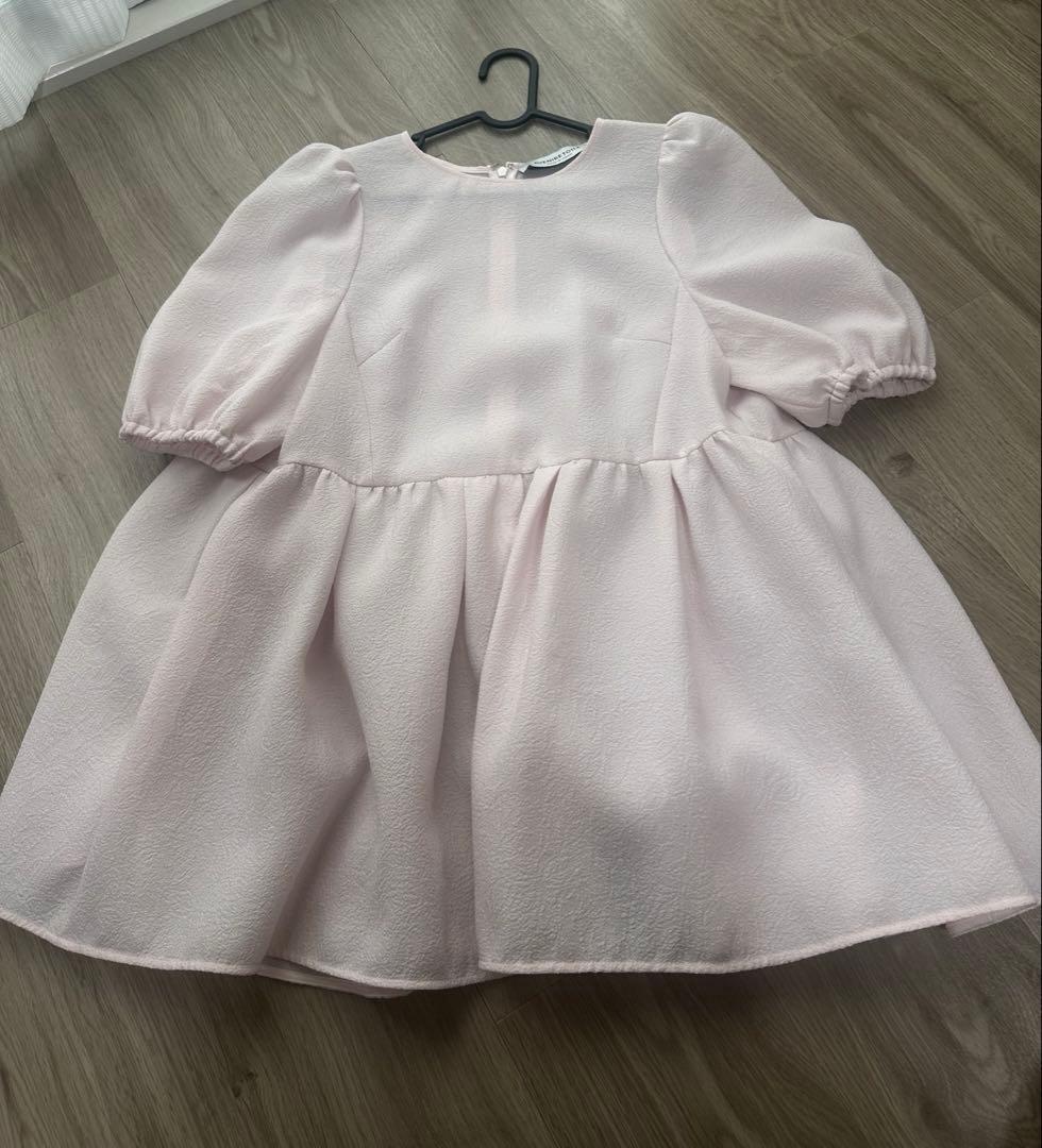 アベニールエトワール　ジャガードタックペプラムブラウス　36