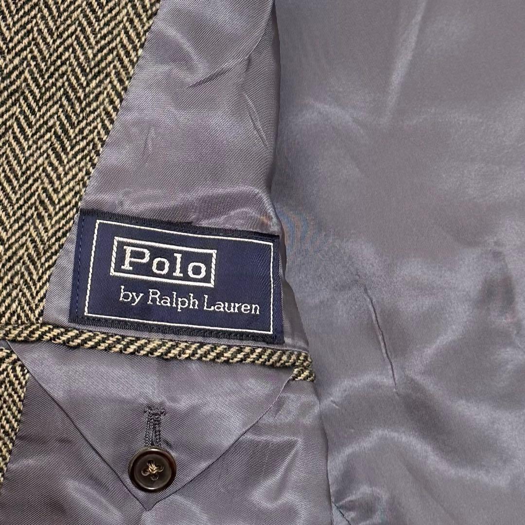 美品✨ポロ ラルフローレン テーラードジャケット ヘリンボーン L