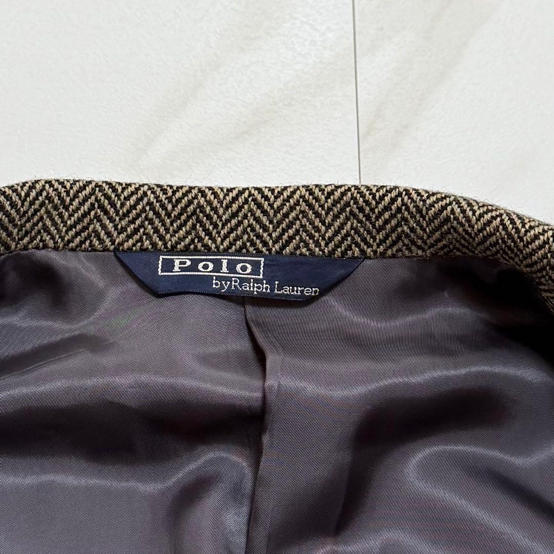 美品✨ポロ ラルフローレン テーラードジャケット ヘリンボーン L