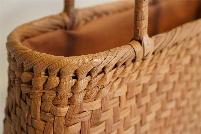 山葡萄 籠 かごバッグ 網代編・未使用品・やまぶどう籠・美品　趣のある逸品です