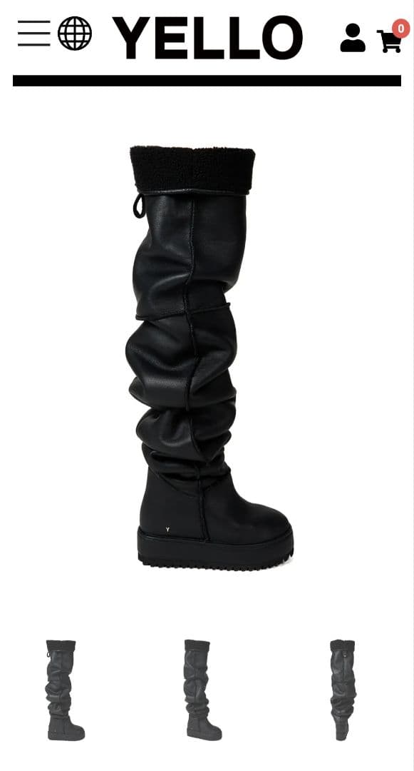 YELLO ロングブーツ 完売品