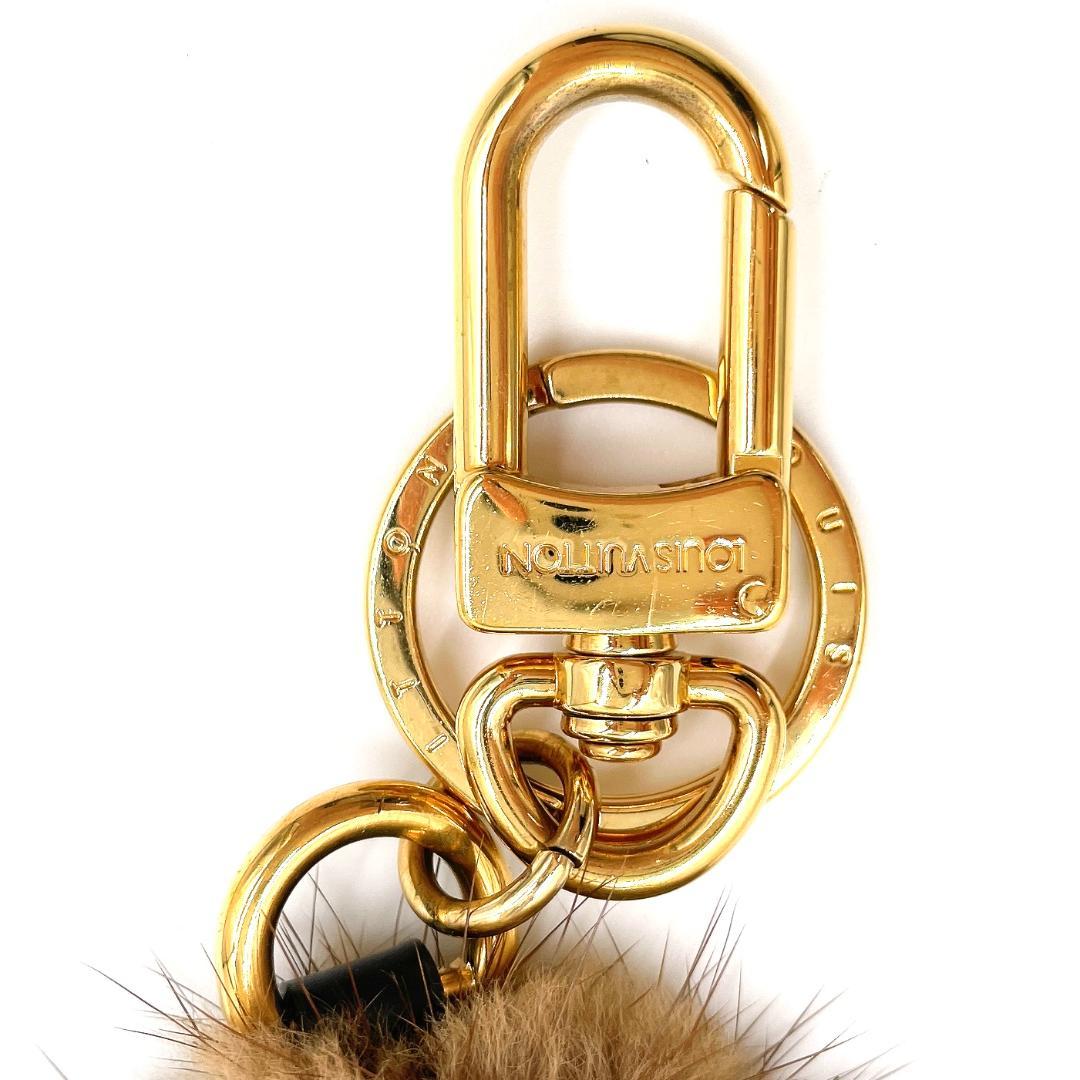 ✨️極美品✨️ ルイヴィトン ポルトクレ LVヴィゾン ミンク チャーム ファー