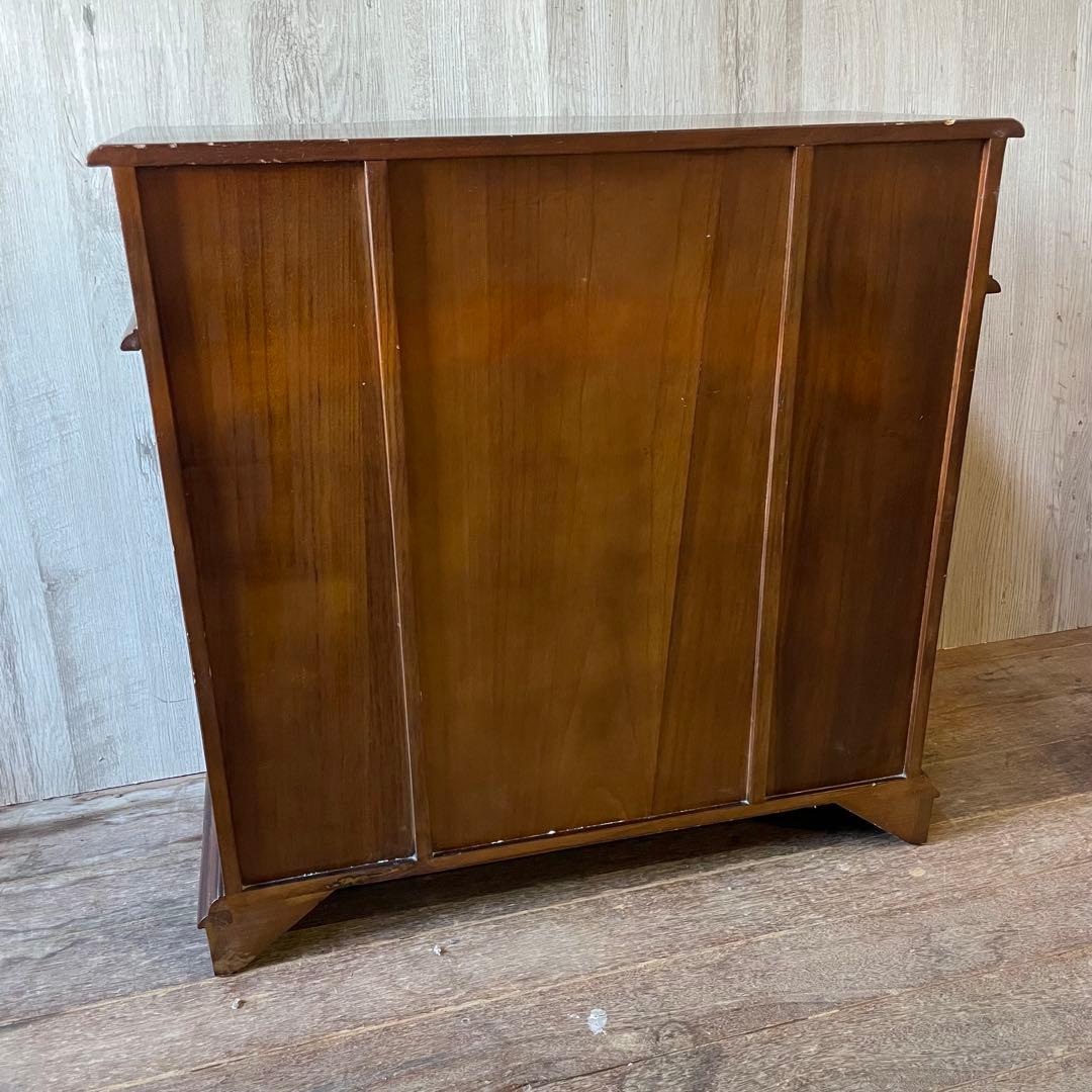 アンティーク調 コンソールキャビネット 木彫り 飾り棚 サイドボード