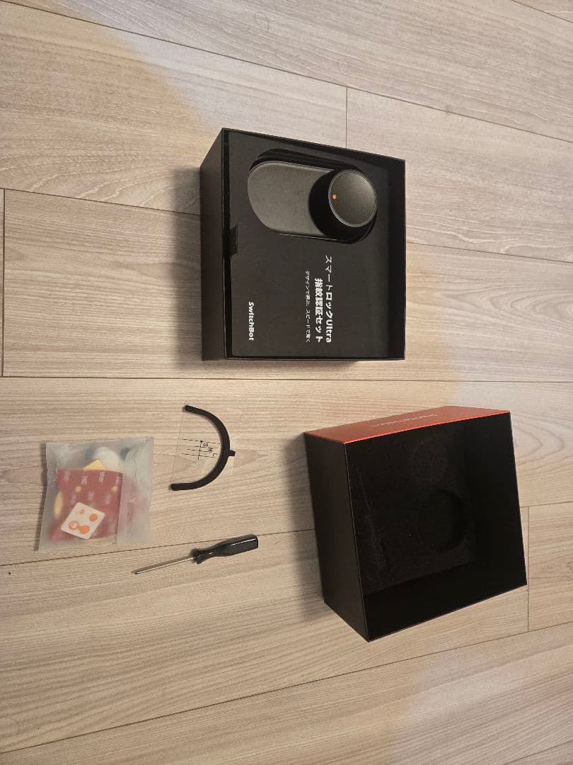 SwitchBot ドアロックUltra 指紋認証セット × 1/ ブラック